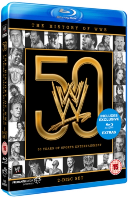 WWE: The History of WWE - 50 Years of Sports Entertainment, Blu-ray  BluRay