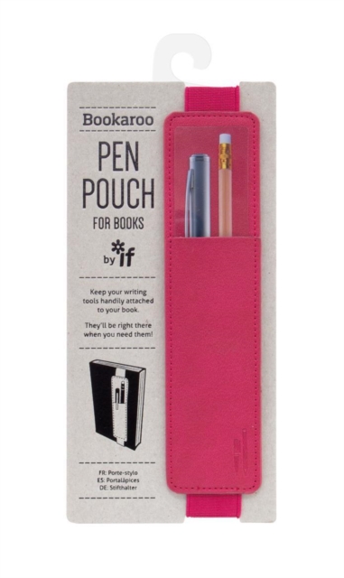 Bookaroo Pen Pouch - Pink, Paperback Book