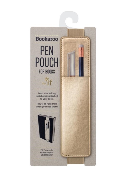 Bookaroo Pen Pouch - Gold, Paperback Book