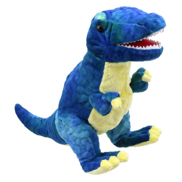 Baby T-Rex (Blue) Soft Toy, Paperback Book
