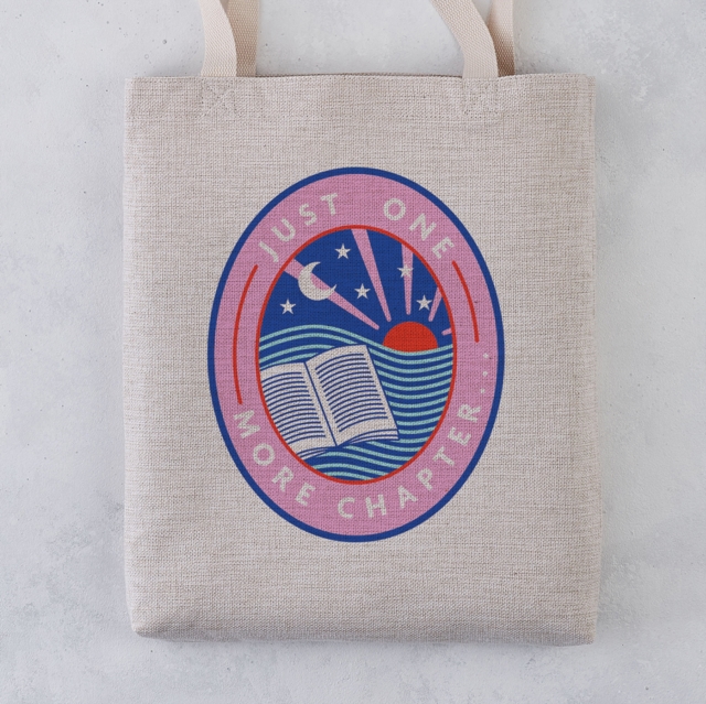 Just One More Chapter Tote Bag, Paperback Book