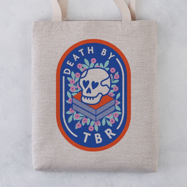 Death By TBR Tote Bag, Paperback Book