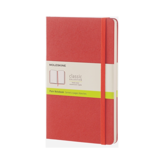 MOLESKINE CORAL ORANGE LARGE PLAIN NOTEB, Notebook / blank book Book