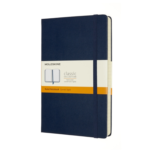 Moleskine Expanded Large Ruled Hardcover Notebook : Sapphire Blue,  Book