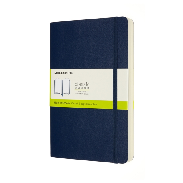 Moleskine Expanded Large Plain Softcover Notebook : Sapphire Blue,  Book