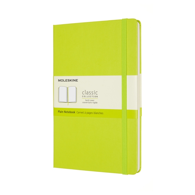Moleskine Large Plain Hardcover Notebook : Lemon Green,  Book
