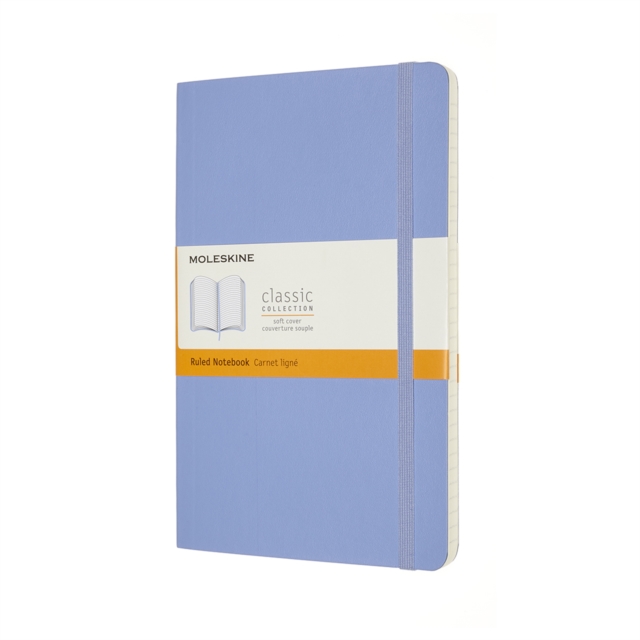Moleskine Large Ruled Softcover Notebook : Hydrangea Blue,  Book
