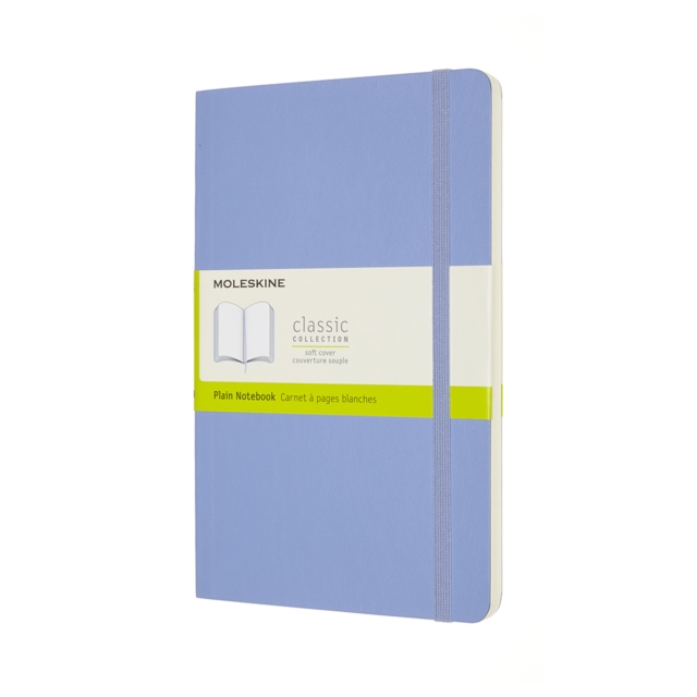 Moleskine Large Plain Softcover Notebook : Hydrangea Blue,  Book