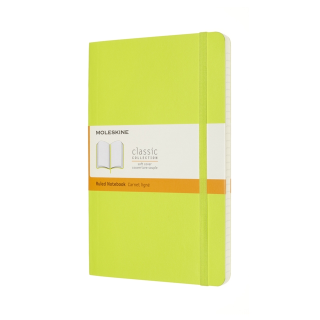 Moleskine Large Ruled Softcover Notebook : Lemon Green,  Book