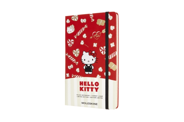 Moleskine Limited Edition Hello Kitty Large Ruled Notebook : Red, Paperback Book