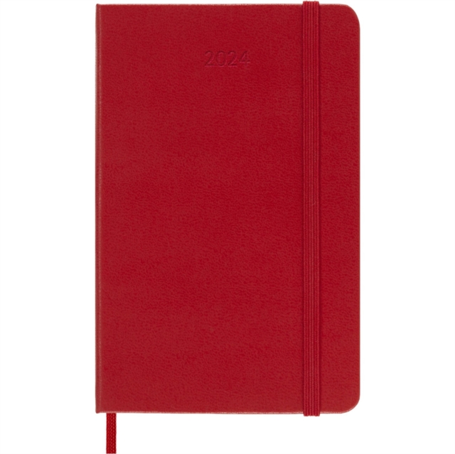 Moleskine 2024 12-Month Daily Pocket Hardcover Notebook, Paperback Book