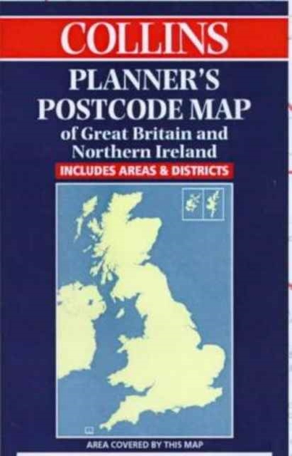 Collins Planners' Postcode Map of Great Britain and Northern Ireland, Sheet map, rolled Book
