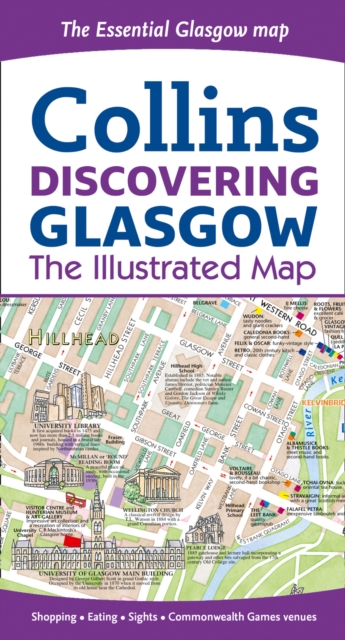 Discovering Glasgow Illustrated Map, Sheet map, folded Book