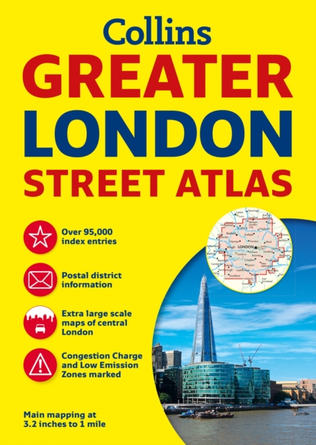Collins Greater London Street Atlas, Paperback Book