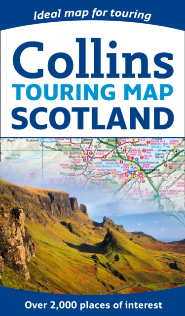 Scotland Touring Map, Sheet map, flat Book