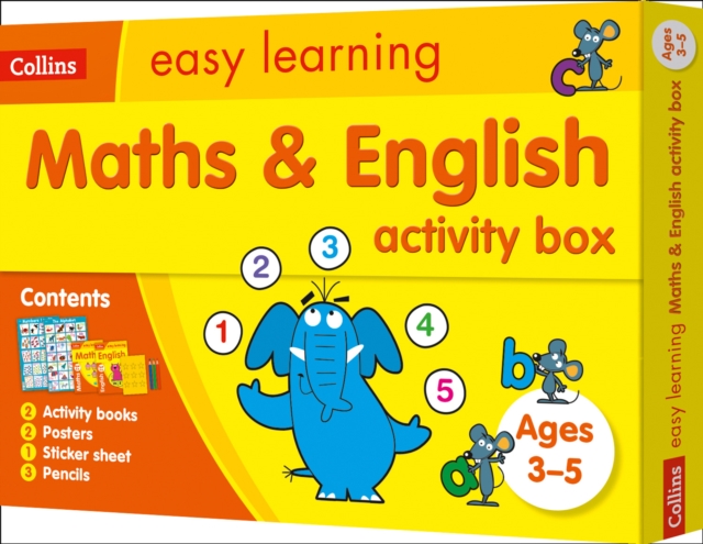 Maths and English Activity Box Ages 3-5 : Ideal for Home Learning, Paperback / softback Book