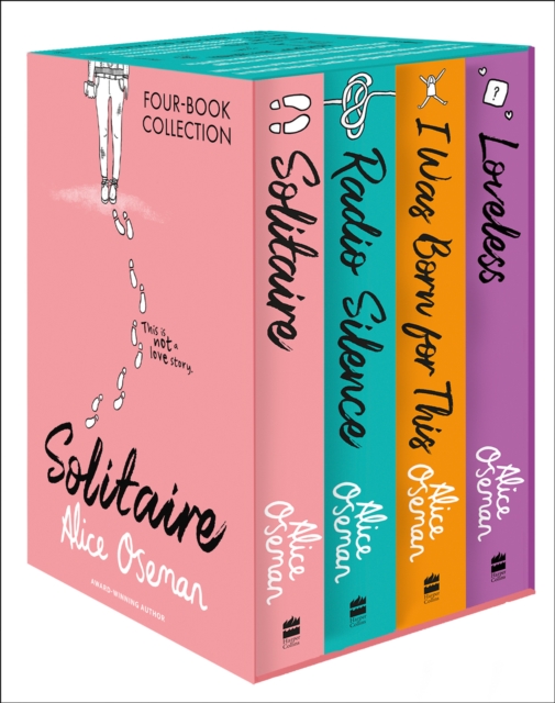 Alice Oseman Four-Book Collection Box Set (Solitaire, Radio Silence, I Was Born For This, Loveless), Multiple-component retail product, slip-cased Book