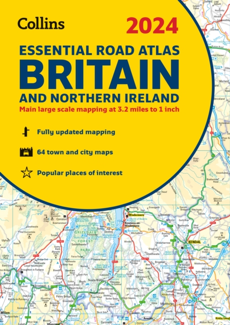 2024 Collins Essential Road Atlas Britain and Northern Ireland : A4 Spiral, Spiral bound Book