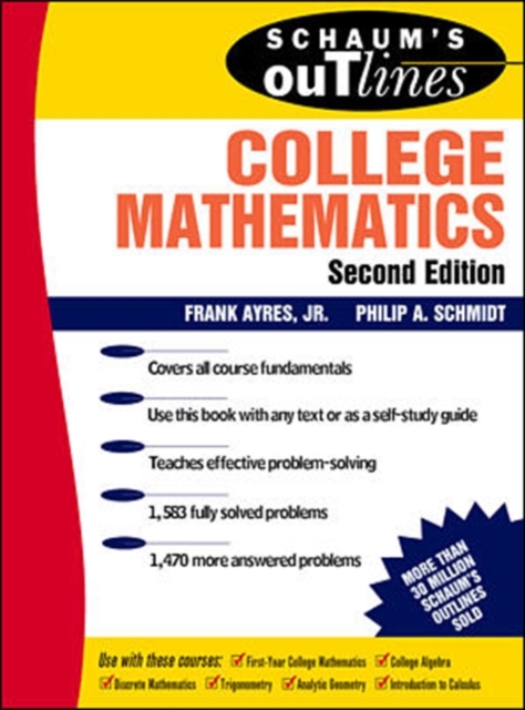 Schaum's Outline of College Mathematics, Paperback Book