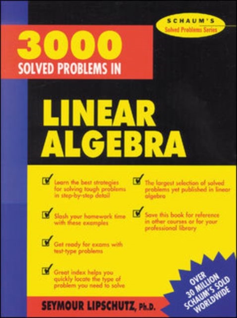 3,000 Solved Problems in Linear Algebra, Paperback / softback Book