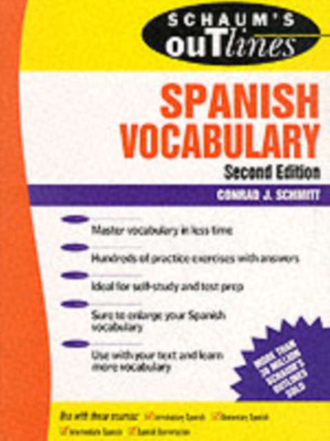 Schaum's Outline of Spanish Vocabulary, Paperback / softback Book
