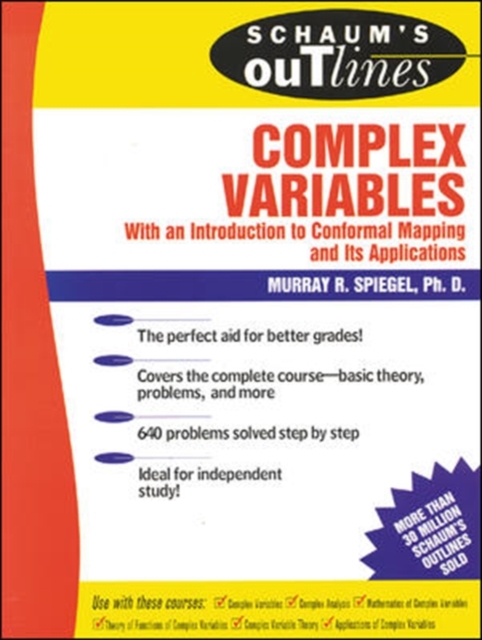 Schaum's Outline of Complex Variables, Paperback / softback Book