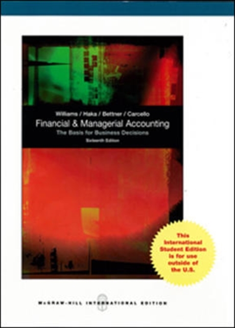 Financial & Managerial Accounting, Paperback / softback Book