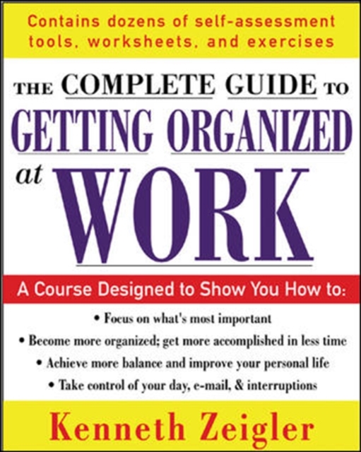 Getting Organized at Work : 24 Lessons to Set Goals, Establish Priorities, and Manage Your Time, PDF eBook