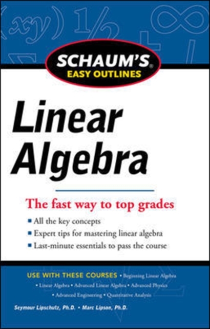 Schaums Easy Outline of Linear Algebra Revised, Paperback / softback Book