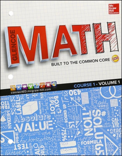 Glencoe Math, Course 1, Student Edition, Volume 1, Paperback / softback Book