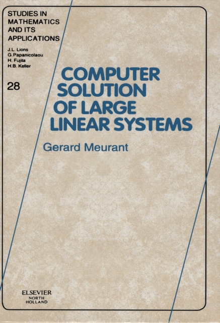 Computer Solution of Large Linear Systems, PDF eBook