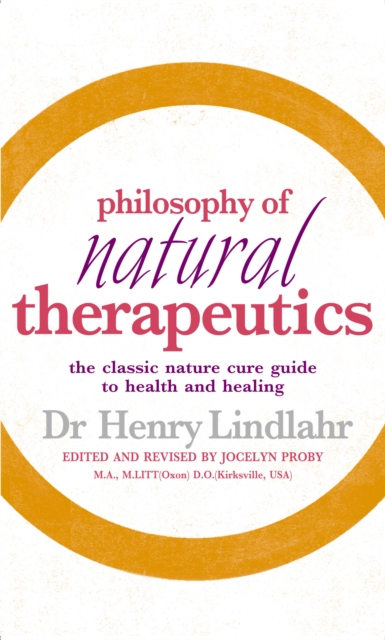 Philosophy of Natural Therapeutics, Paperback / softback Book
