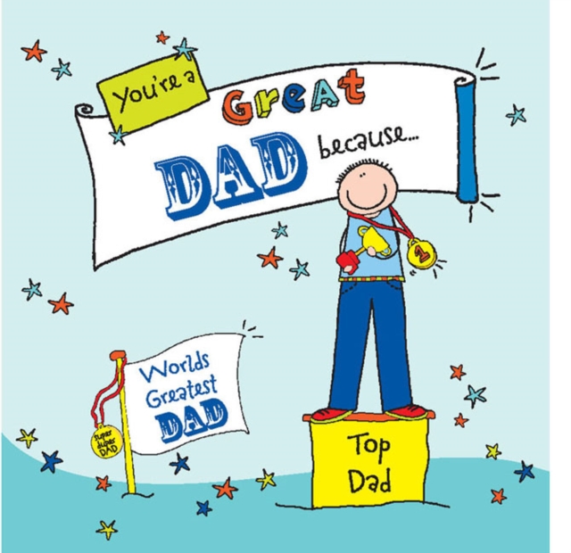 You're a Great Dad Because. . ., Hardback Book