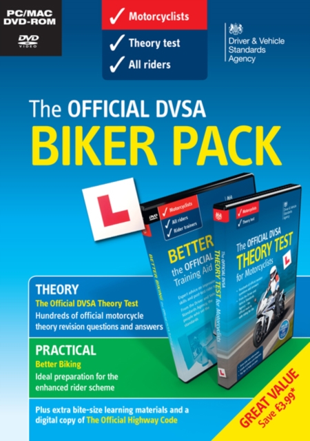 The official DVSA biker pack [DVD], Paperback / softback Book