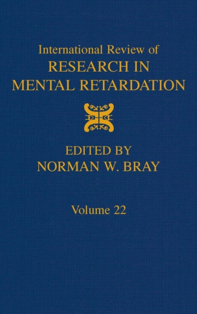 International Review of Research in Mental Retardation : Volume 22, Hardback Book