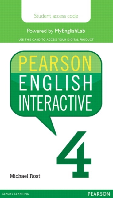 Pearson English Interactive 4 (Access Code Card), Digital product license key Book