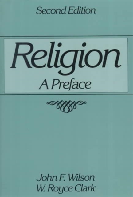 Religion : A Preface, Paperback / softback Book