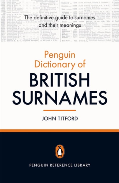 The Penguin Dictionary of British Surnames, Paperback / softback Book