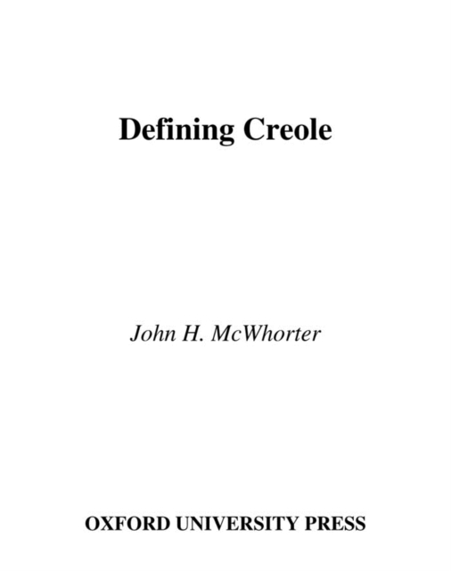 Defining Creole, EPUB eBook