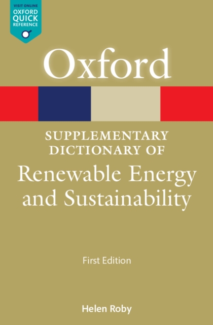 A Supplementary Dictionary of Renewable Energy and Sustainability, EPUB eBook