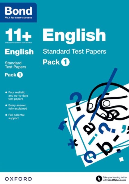 Bond 11 +: English: Standard Test Papers: Ready for the 2024 exam: For 11+ GL assessment and Entrance Exams : Pack 1, Paperback / softback Book