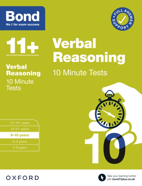 Bond 11+: Bond 11+ 10 Minute Tests Verbal Reasoning 9-10 years, PDF eBook
