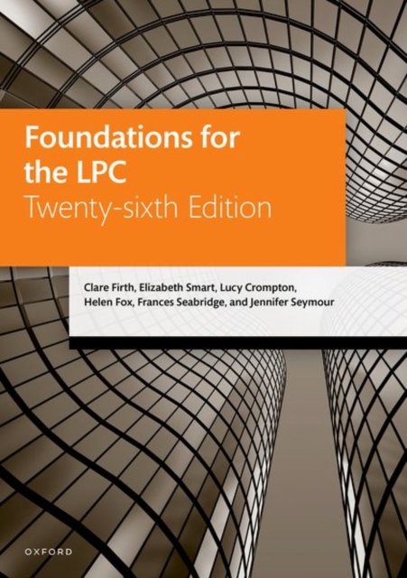 Foundations for the LPC, Paperback / softback Book