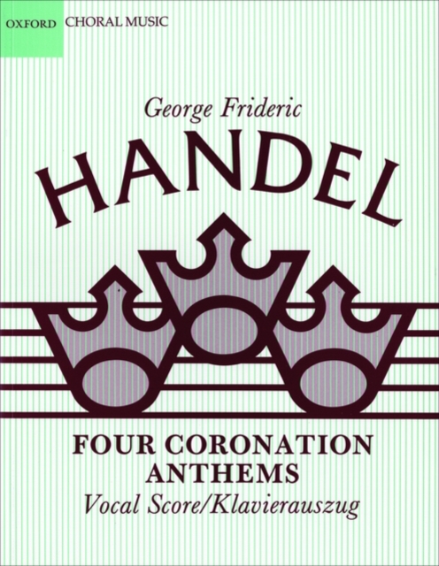 Four Coronation Anthems, Sheet music Book