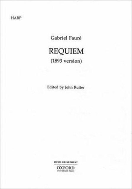 Requiem (1893 version), Sheet music Book