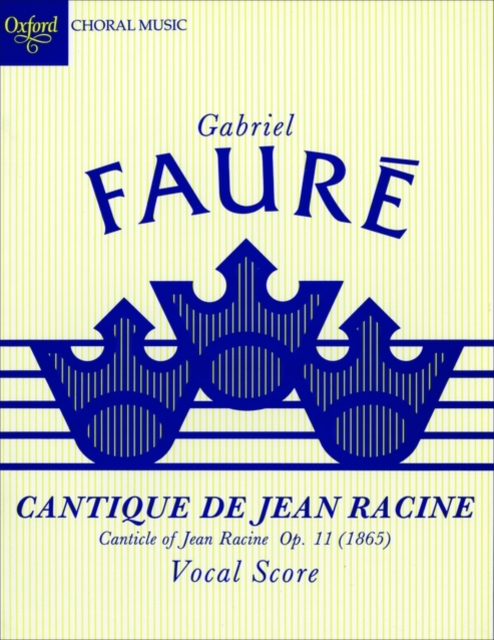 Cantique de Jean Racine, Sheet music Book