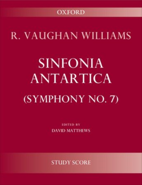 Sinfonia Antartica (Symphony No. 7), Sheet music Book