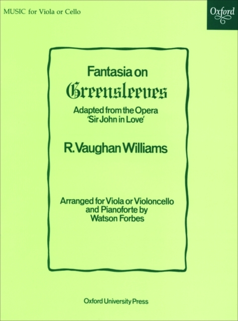 Fantasia on Greensleeves, Sheet music Book