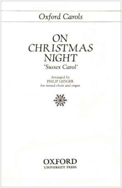 On Christmas night, Sheet music Book