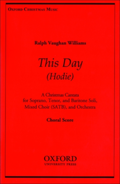 Hodie (This Day), Sheet music Book
